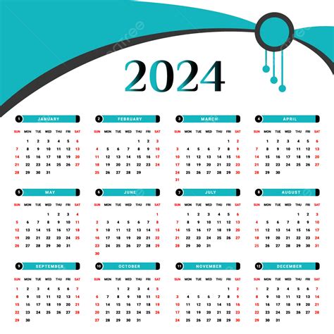 el calendario de 2024